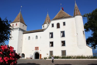 Old castle in Nyon, Switzerland clipart