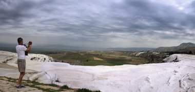 Shooting of Pamukkale; Turkey clipart