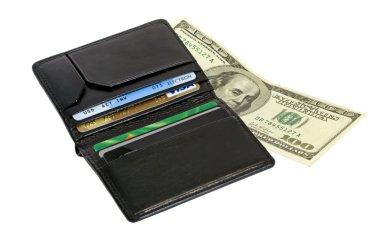 Black wallet clipart