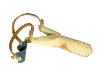 Wooden slingshot clipart