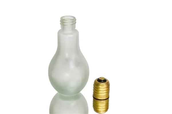 Бутылка как лампа — стоковое фото
