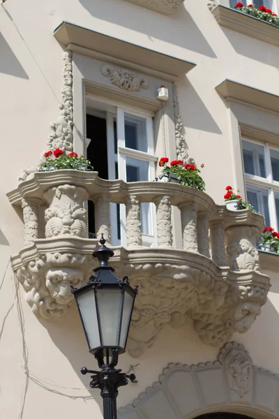 Balkone in lviv — Stockfoto