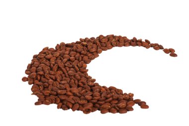 Moon from coffee beans clipart