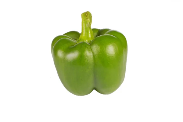 Single green sweet pepper — Stock Photo, Image