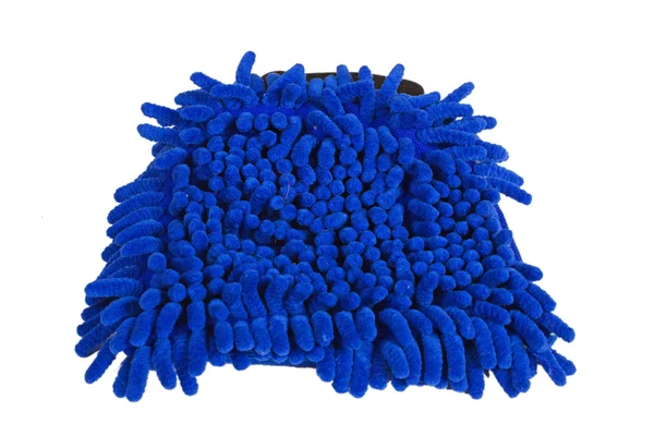 Blue microfiber duster — Stock Photo, Image