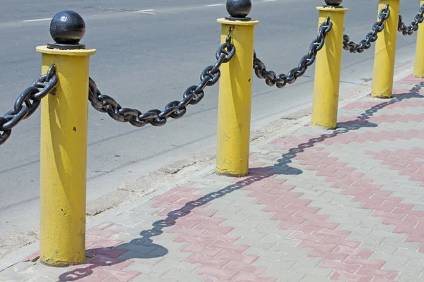 stock image Fragment of fencing