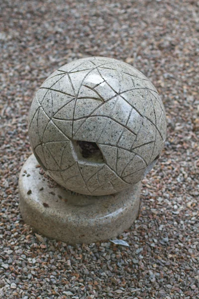 灰色花岗岩球 — 图库照片