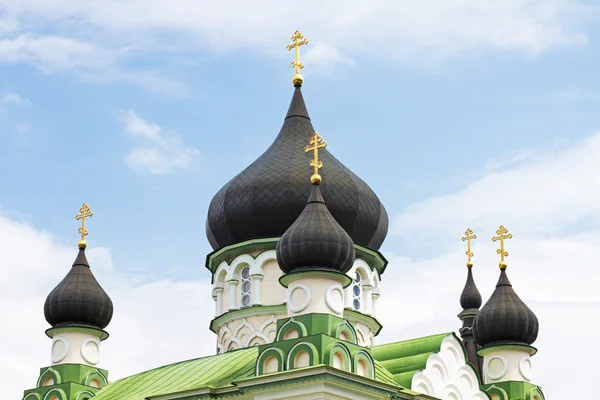 Cúpulas de igreja ortodoxa russa — Fotografia de Stock