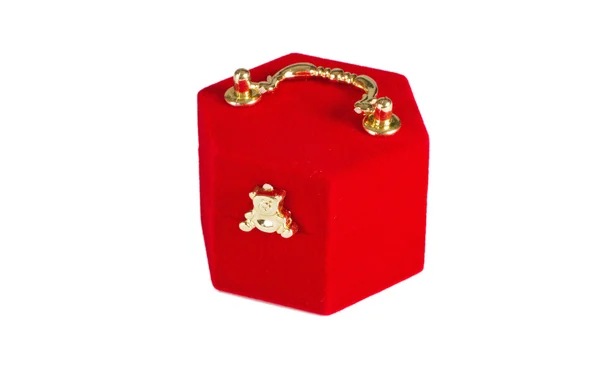 Caja de regalo rojo — Foto de Stock