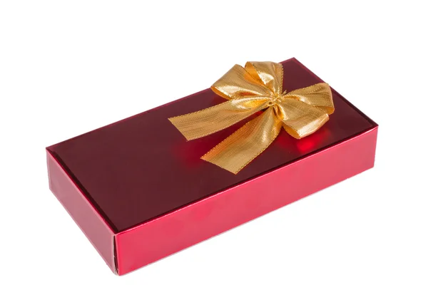 Una caja de regalo roja — Foto de Stock