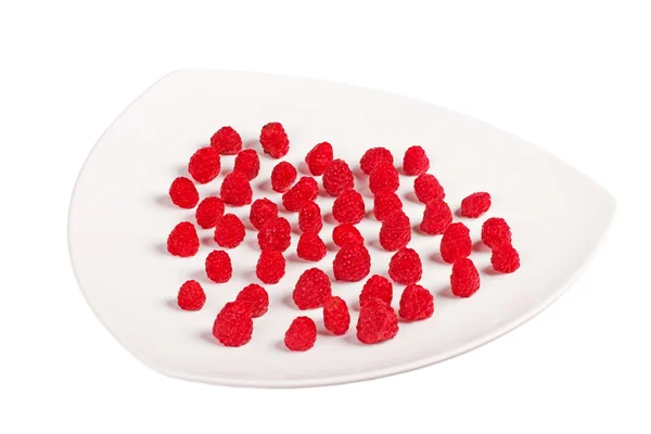 Many fresh red raspberry — Stock Photo, Image