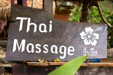 Thai massage clipart