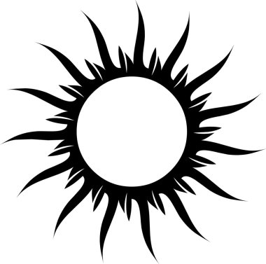 Tattoo sun clipart