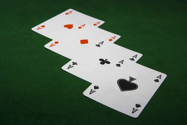 Aces Four of a kind — Stock Photo, Image