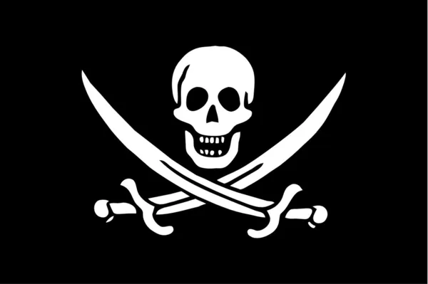 Pirátská vlajka — Stock fotografie