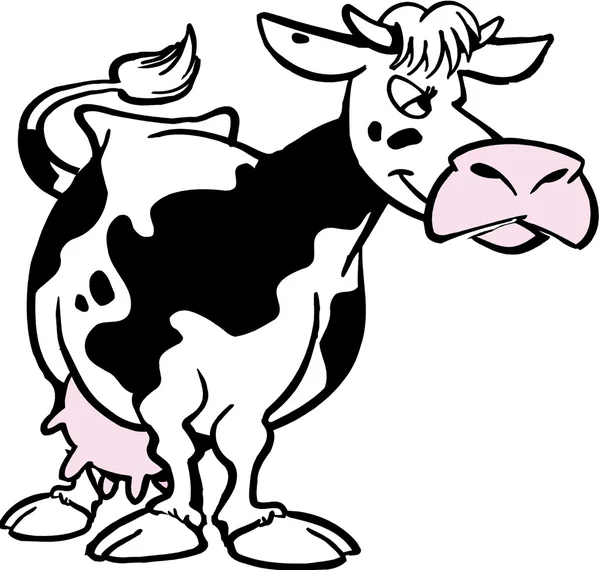 Vaca de desenho animado — Fotografia de Stock