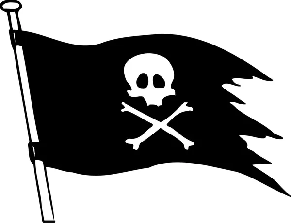 Pirate flag — Stock Photo, Image