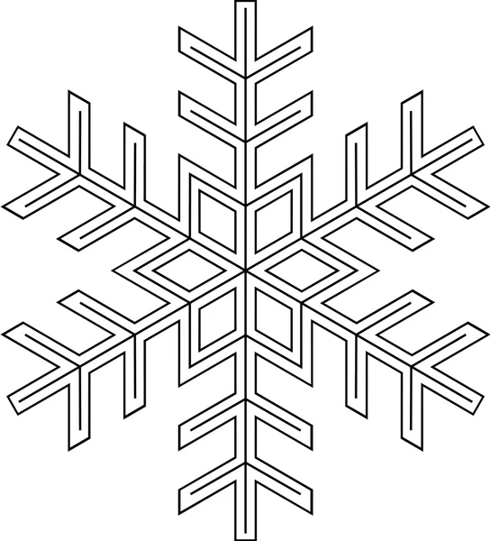Snowflake shape — Stock Photo, Image