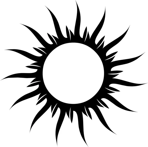 纹身太阳 — 图库照片