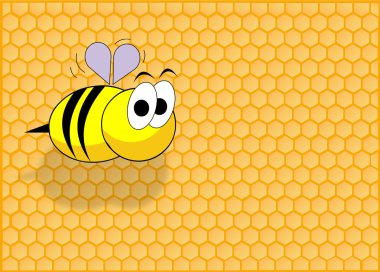 Funny bee clipart