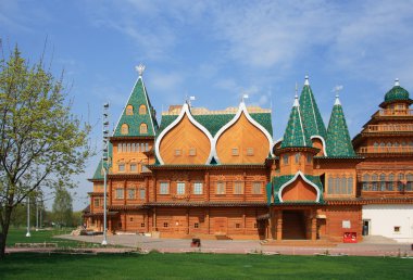 Wooden palace in Kolomenskoye clipart