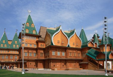 Wooden palace in Kolomenskoye clipart