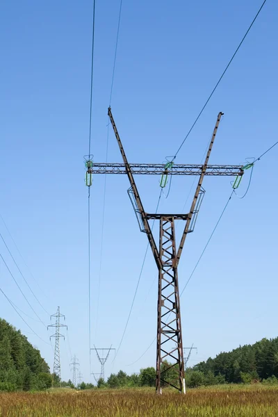 High voltage line — Stock Photo, Image