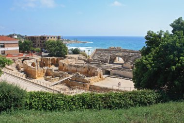 Tarragona 'daki Roma amfi tiyatrosu