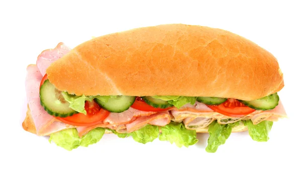 Long sandwich isolated — Stock Photo, Image
