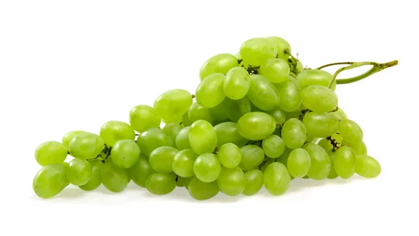 Raisins verts sur blanc — Photo