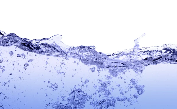 Водні бульбашки в синьому — стокове фото