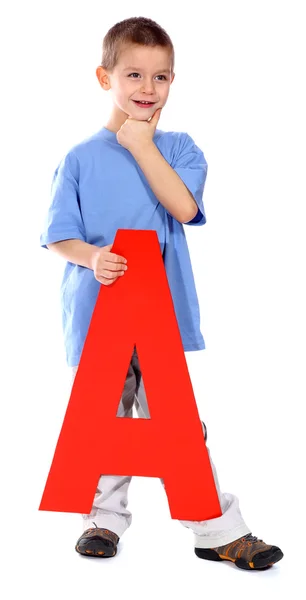 Letter "A" boy — Stock Photo, Image