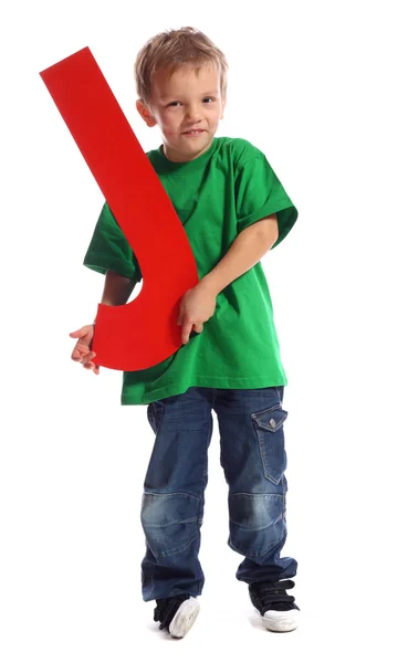 "j" betűvel fiú — Stock Fotó