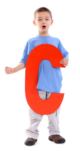 Písmeno "c" chlapec — Stock fotografie