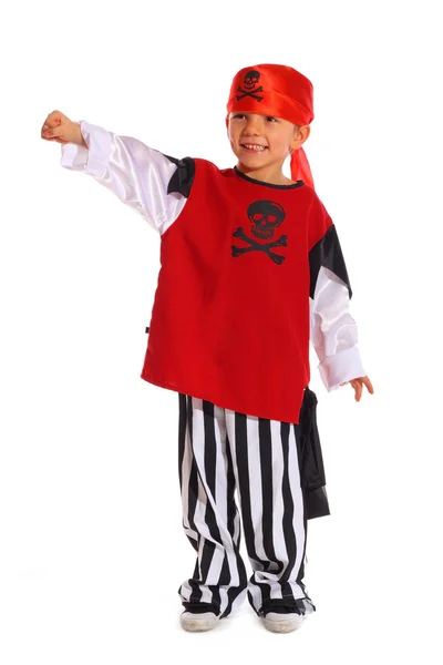 Dítě hra působí pirát — Stock fotografie