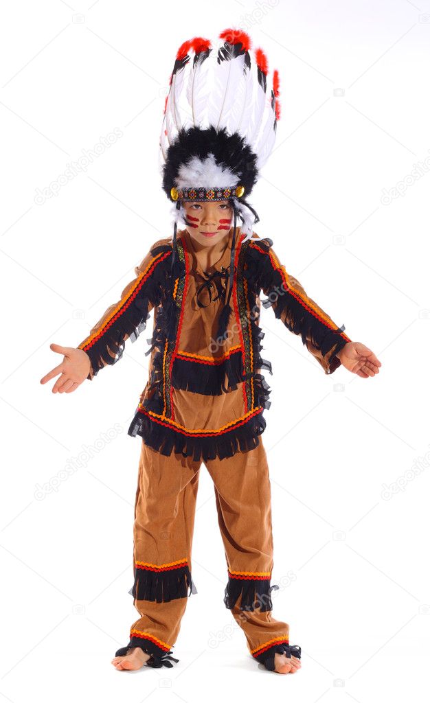 Portrait of a native american boy