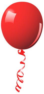 Red balloon clipart