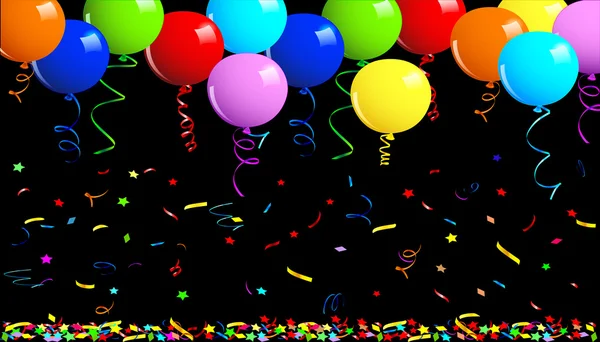 Partie ballons fond — Image vectorielle