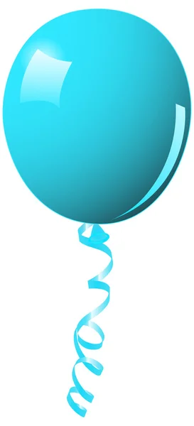 Balão Azul — Vetor de Stock