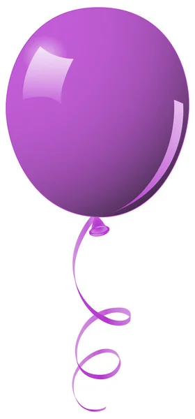 Mor balon — Stok Vektör