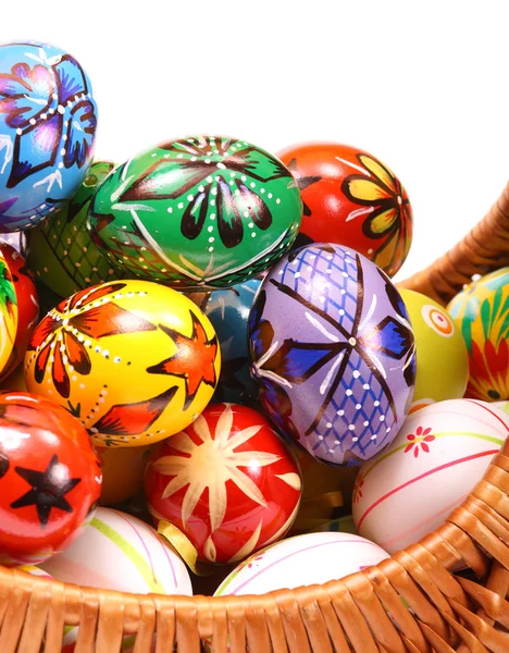 Un par de coloridos huevos de Pascua — Foto de Stock