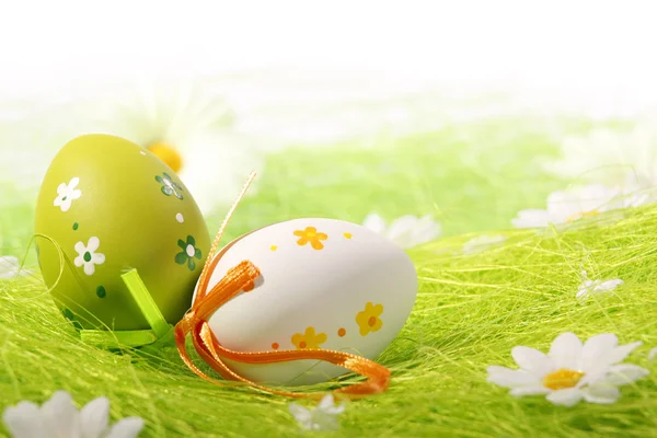 페인트 다채로운 부활절 달걀 — 스톡 사진