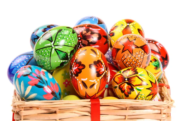 Casal de ovos de Páscoa coloridos — Fotografia de Stock