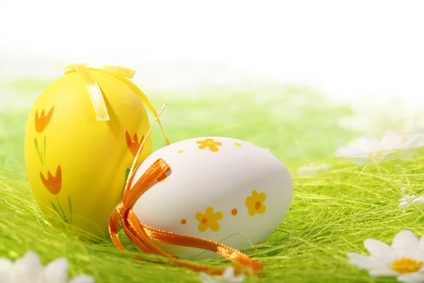 페인트 다채로운 부활절 달걀 — 스톡 사진
