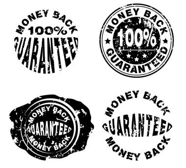 Money back stamp clipart