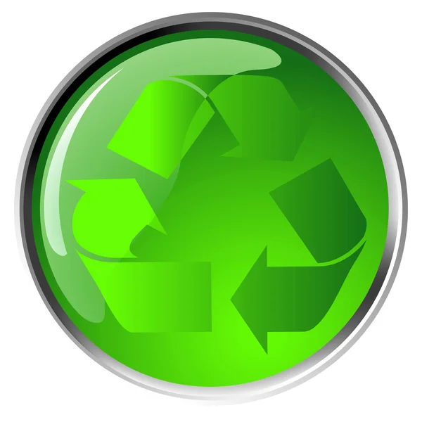 Recycling symbol icon — Stock Vector