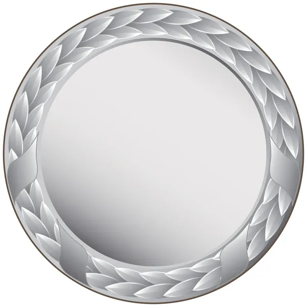 Срібна медаль — стоковий вектор
