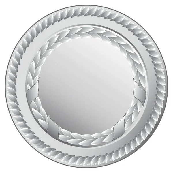 Срібна медаль — стоковий вектор