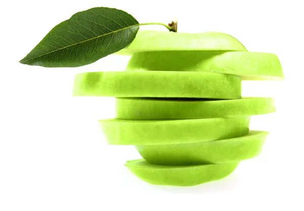 Manzana verde fresca madura — Foto de Stock