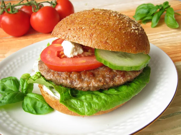 Home-made Burger — Stock Photo, Image